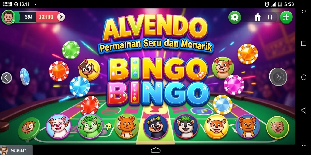 Tampilan menarik dan interaksi seru dalam permainan Bingo.