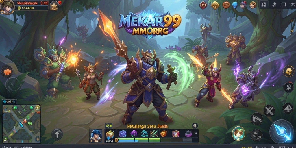 Gameplay MEKAR99 menunjukkan petualangan seru di dunia MMORPG.