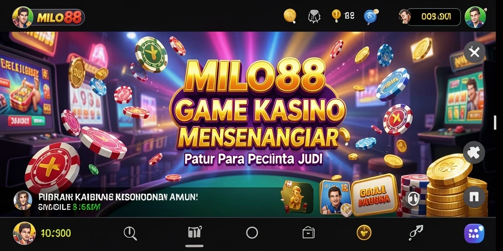 Tampilan gameplay menarik dari MILO88 di kasino online.