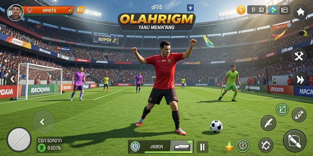 Tangkapan layar MPO76 menampilkan aksi seru dalam pertandingan olahraga.