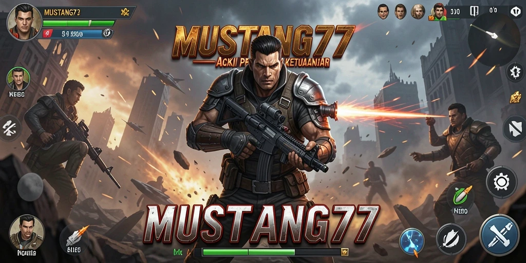 Tampak aksi seru pemain dalam game MUSTANG77.