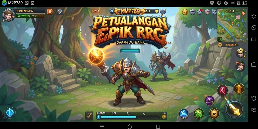 Tampilan gameplay RPG yang menakjubkan dan mendebarkan.