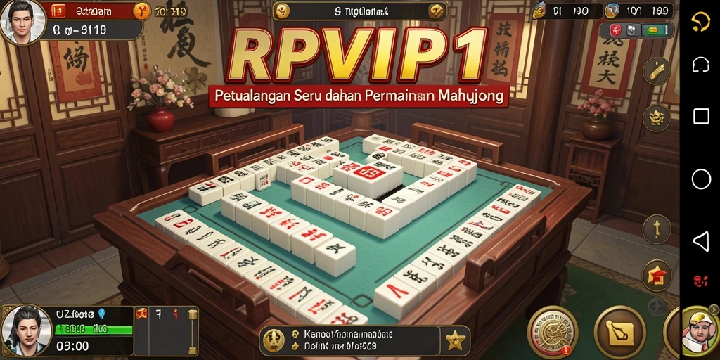Screenshot RPVIP1 menunjukkan gameplay Mahjong yang seru dan mengasyikkan.