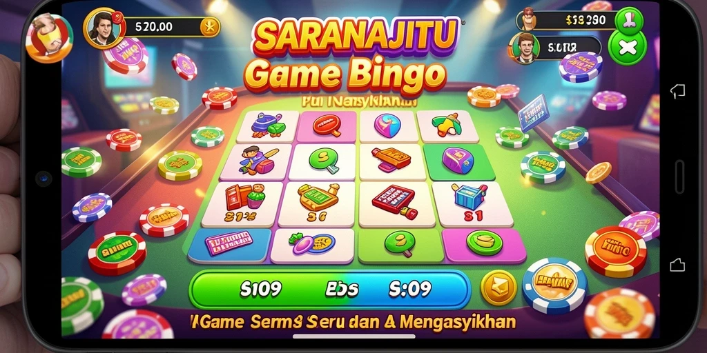 Tampilan gameplay bingo yang menarik dan interaktif dari SARANAJITU.
