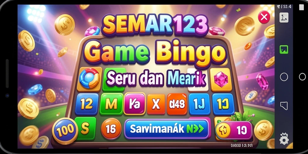 Tampilan gameplay seru dalam aplikasi Bingo SEMAR123.