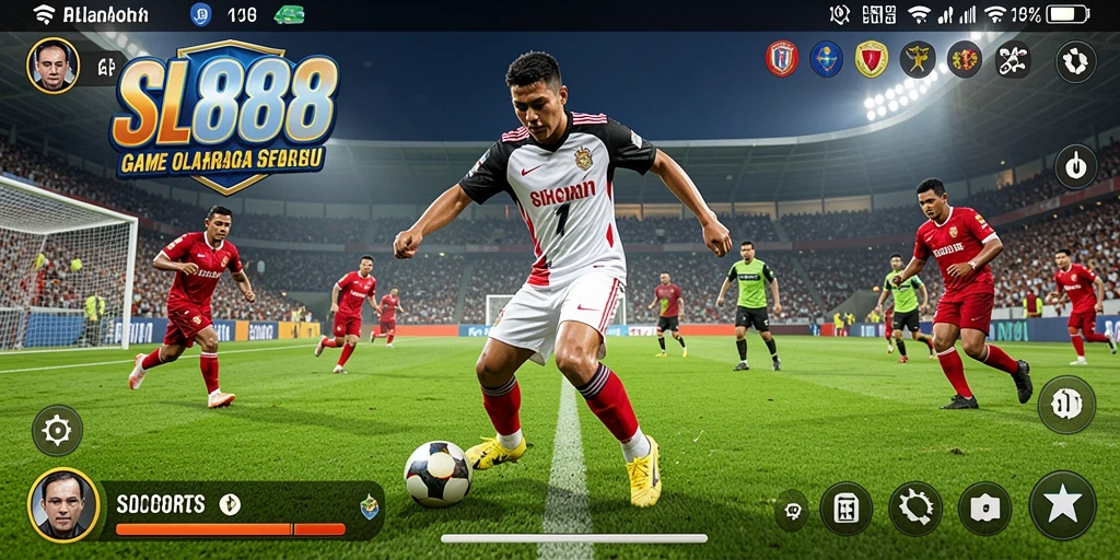 Tampilan gameplay SL888 yang penuh aksi dan kompetisi.