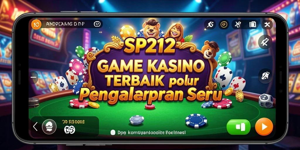 Tampilan menarik dari gameplay SP212 yang menampilkan berbagai permainan Kasino.