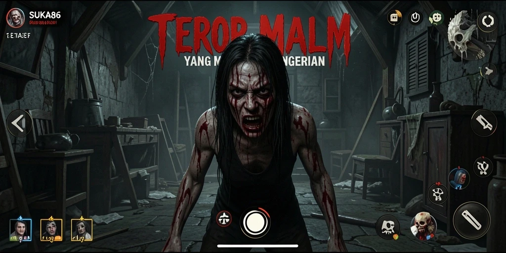Tampilan gameplay menyeramkan dari SUKA86 yang memukau dan mencekam.